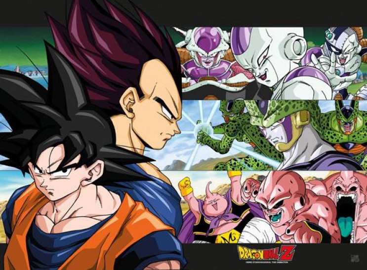 Αφίσα Goku + Vegeta + Enemies (38x52)