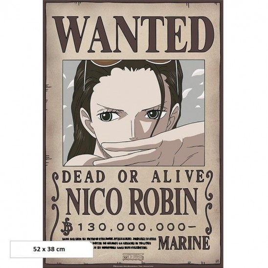 Αφίσα Wanted Nico Robin 130M Beli (52x38)