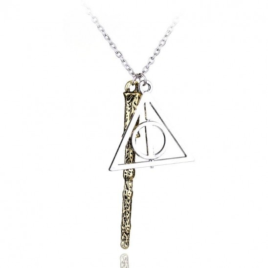 Κρεμαστό Deathly Hallows + Dumbledore's Wand