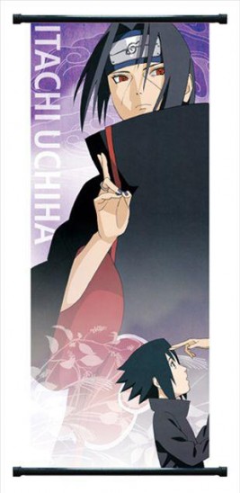 Wall Scroll Itachi and Sasuke (40x102)