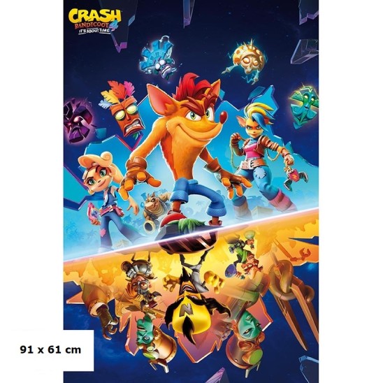 Αφίσα Crash Bandicoot Group (91x61)