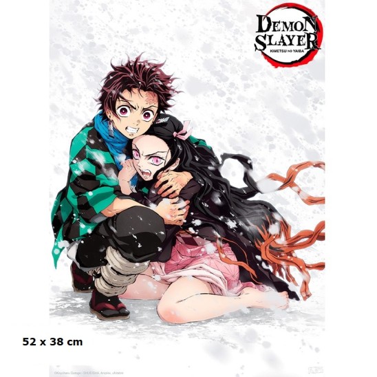 Αφίσα Tanjiro & Nezuko Snow (52x38)