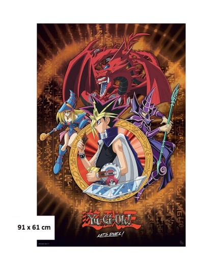 Αφίσα Yugi, Slifer & Magicians (91x61)