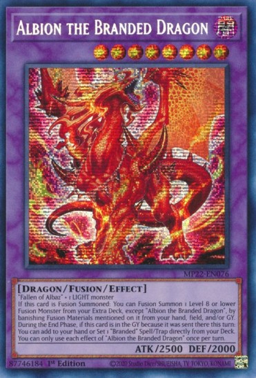 Albion the Branded Dragon (MP22-EN076) - 1st Edition