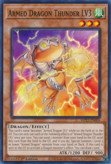 Armed Dragon Thunder LV3 (MP22-EN004) - 1st Edition