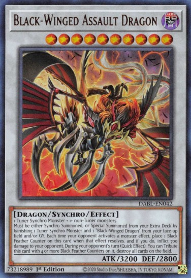 Black-Winged Assault Dragon (DABL-EN042) - 1st Edition