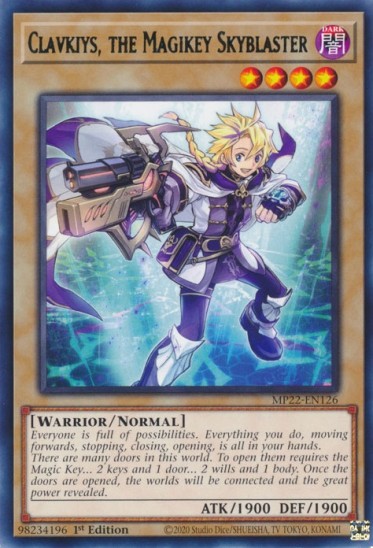 Clavkiys, the Magikey Skyblaster (MP22-EN126) - 1st Edition