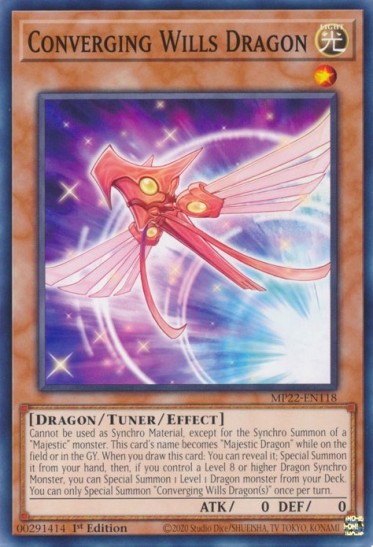 Converging Wills Dragon (MP22-EN118) - 1st Edition