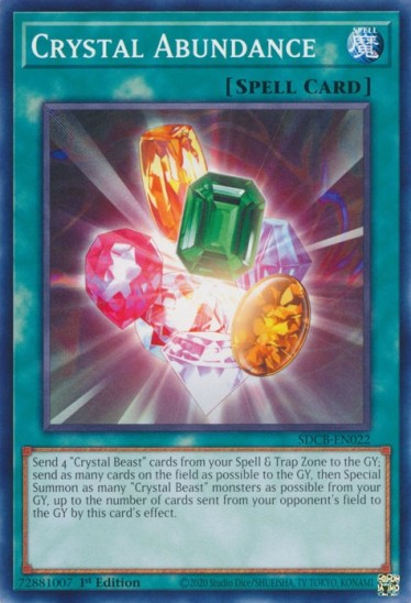 Crystal Abundance (SDCB-EN022) - 1st Edition