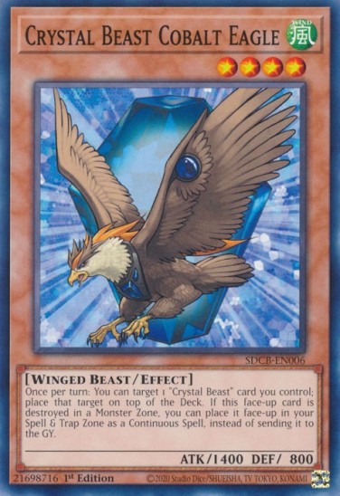 Crystal Beast Cobalt Eagle (SDCB-EN006) - 1st Edition