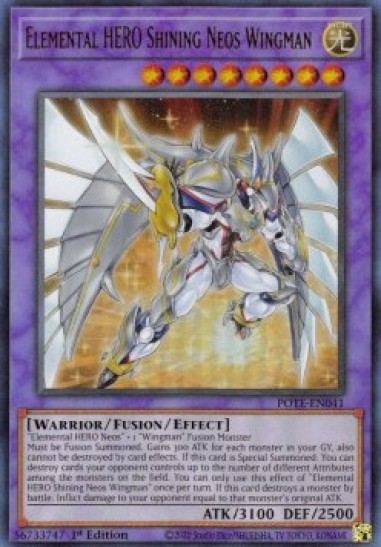 Elemental HERO Shining Neos Wingman (POTE-EN041) - 1st Edition