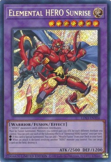 Elemental HERO Sunrise (LDS3-EN104) - 1st Edition