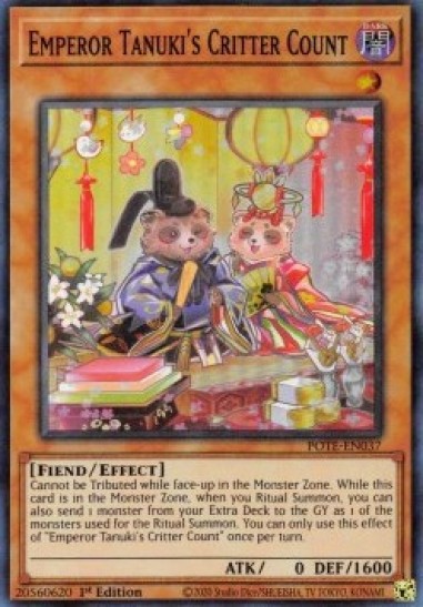 Emperor Tanuki's Critter Count (POTE-EN037) - 1st Edition