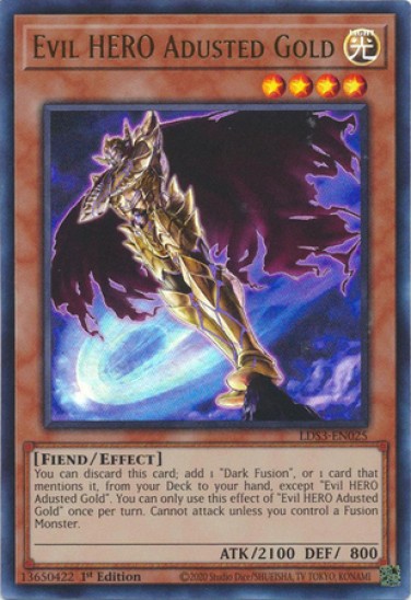 Evil HERO Adusted Gold (LDS3-EN025) - 1st Edition