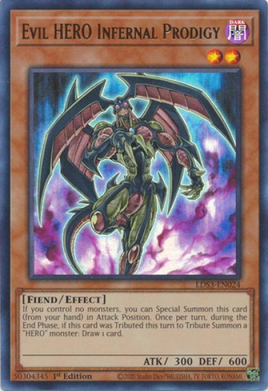 Evil HERO Infernal Prodigy (LDS3-EN024) - 1st Edition