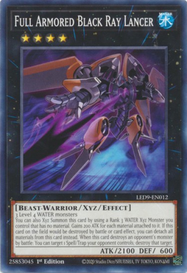 Full Armored Black Ray Lancer (LED9-EN012) - 1st Edition