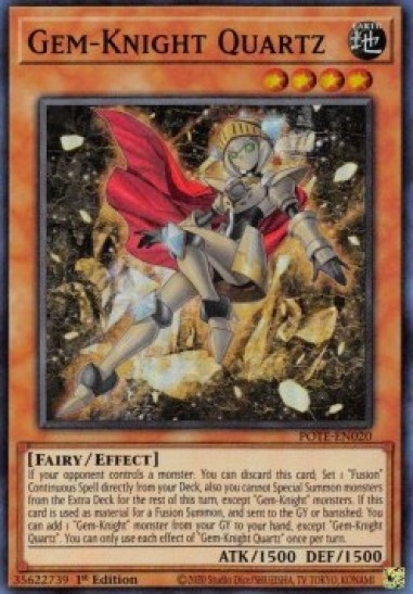 Gem-Knight Quartz (POTE-EN020) - 1st Edition