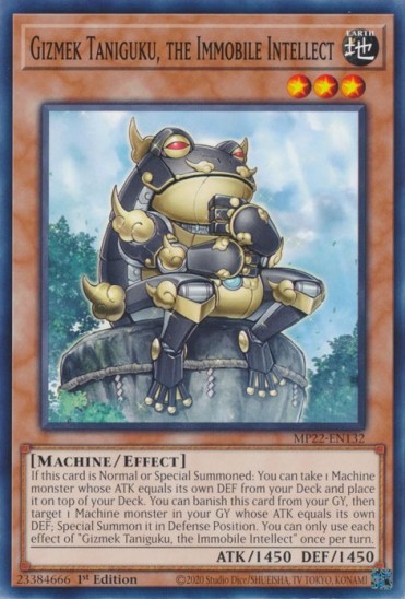 Gizmek Taniguku, the Immobile Intellect (MP22-EN132) - 1st Edition