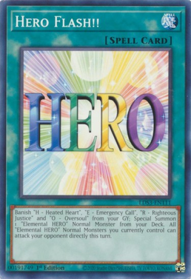 Hero Flash!! (LDS3-EN111) - 1st Edition