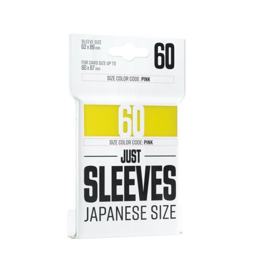 Just Sleeves - Japanese Size Yellow (60 Sleeves)