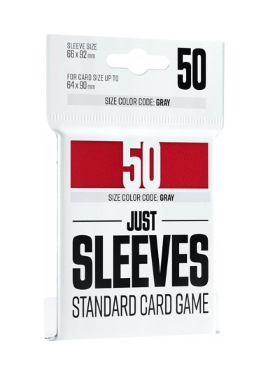 Just Sleeves - Standard Size Red (50 Sleeves)