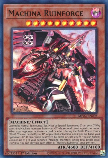 Machina Ruinforce (MP22-EN203) - 1st Edition