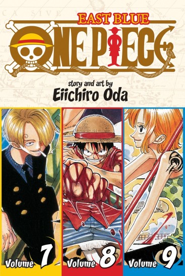 Manga One Piece Τόμοι 7, 8 & 9 (English)