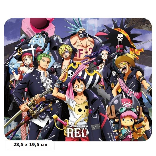 Mousepad One Piece Film: Red (Flexible)