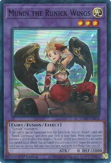 Munin the Runick Wings (TAMA-EN038) - 1st Edition