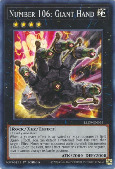 Number 106: Giant Hand (LED9-EN053) - 1st Edition