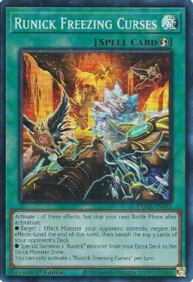 Runick Freezing Curses (TAMA-EN033) - 1st Edition