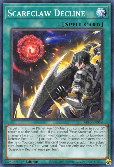 Scareclaw Decline (DABL-EN059) - 1st Edition