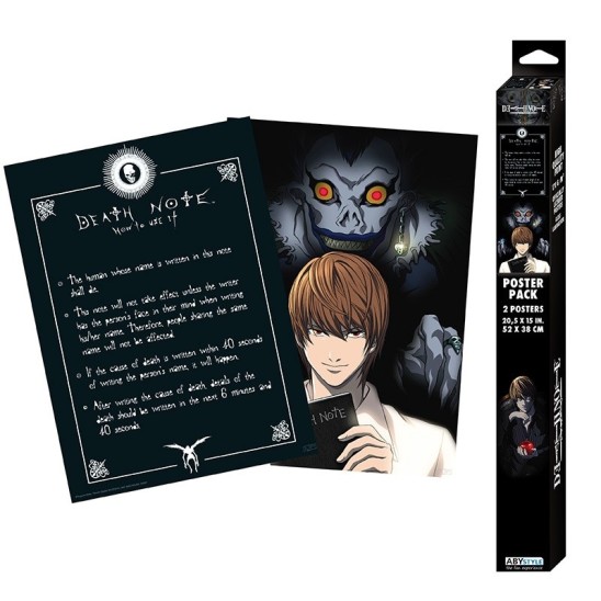 Σετ Αφίσες Light & Death Note (52x38)