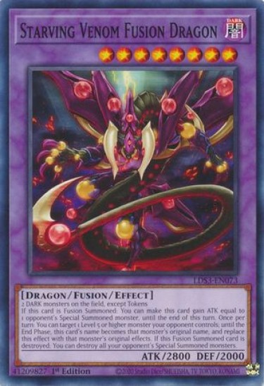 Starving Venom Fusion Dragon (LDS3-EN073) - 1st Edition