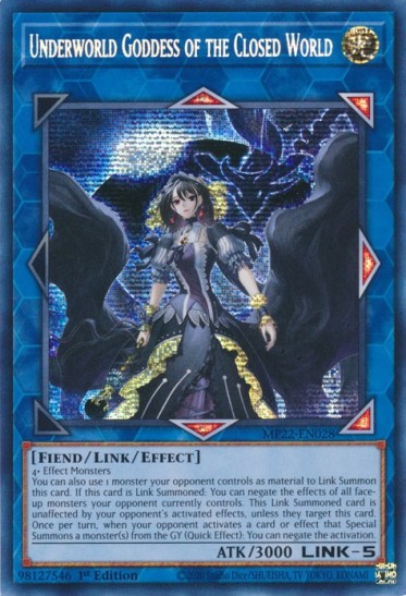 Underworld Goddess of the Closed World (MP22-EN028) - 1st Edition