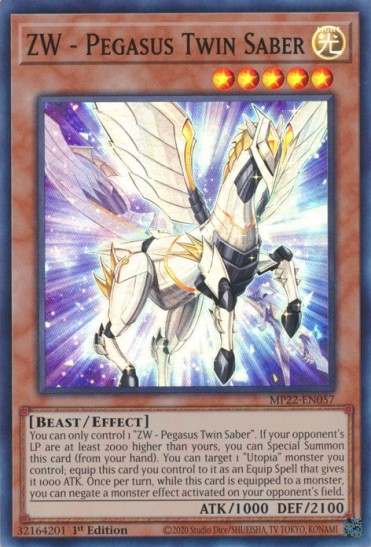 ZW - Pegasus Twin Saber (MP22-EN057) - 1st Edition