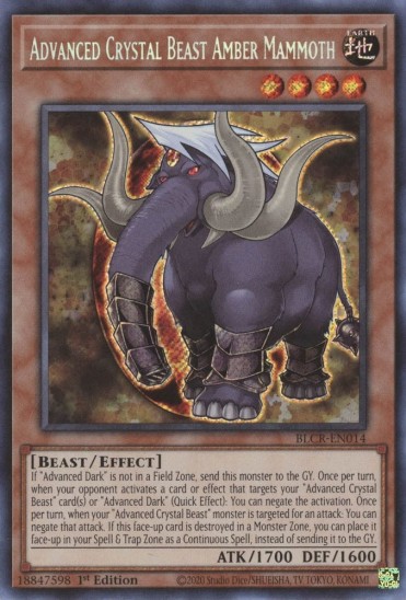 Advanced Crystal Beast Amber Mammoth (BLCR-EN014) - 1st Edition