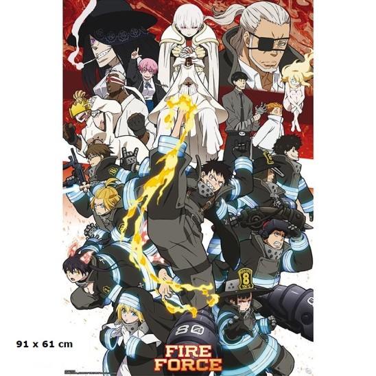 Αφίσα Fire Force Season 2 (91x61)