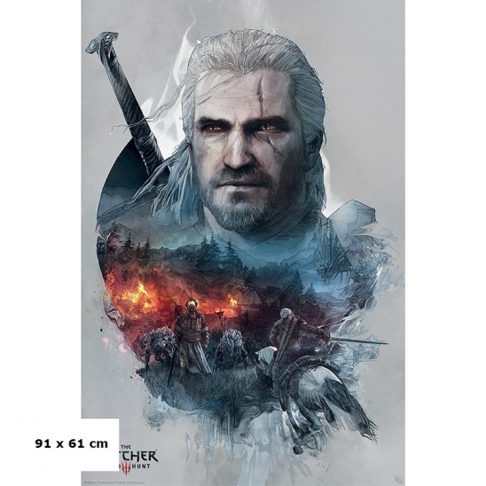 Αφίσα Geralt of Rivia (91x61)