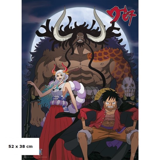 Αφίσα Luffy, Yamato & Kaido (52x38)