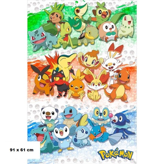 Αφίσα Pokemon Starters (91x61)