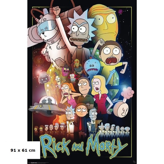 Αφίσα Rick & Morty Wars (91x61)