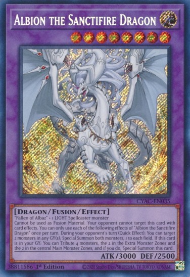 Albion the Sanctifire Dragon (CYAC-EN035) - 1st Edition