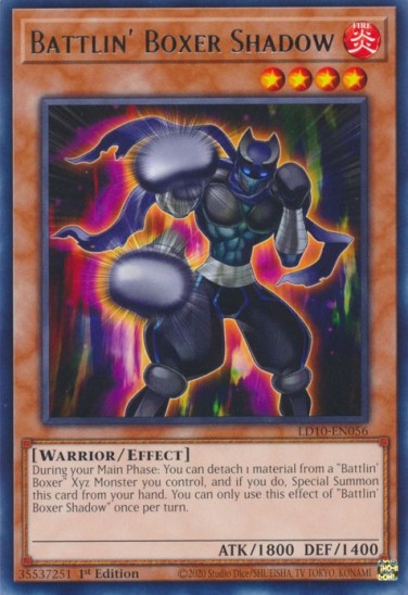 Battlin' Boxer Shadow (LD10-EN056) - 1st Edition