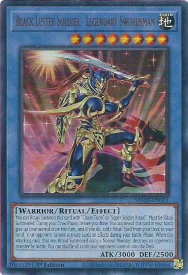 Black Luster Soldier - Legendary Swordsman (MAZE-EN011) - 1st Edition