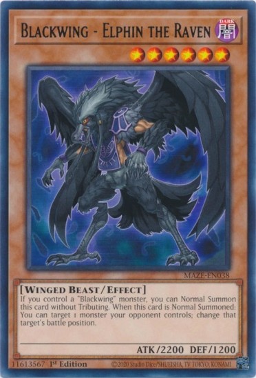 Blackwing - Elphin the Raven (MAZE-EN038) - 1st Edition