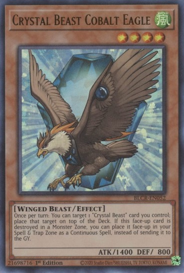 Crystal Beast Cobalt Eagle (BLCR-EN052) - 1st Edition