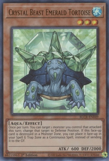 Crystal Beast Emerald Tortoise (BLCR-EN049) - 1st Edition