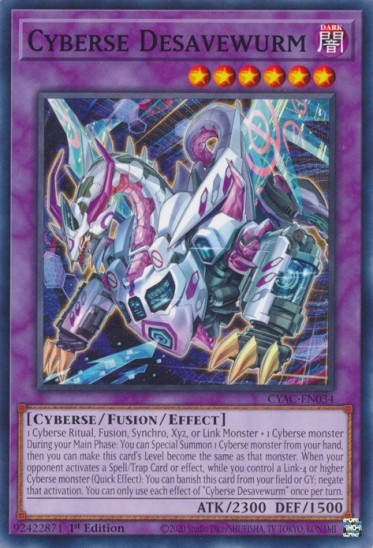 Cyberse Desavewurm (CYAC-EN034) - 1st Edition