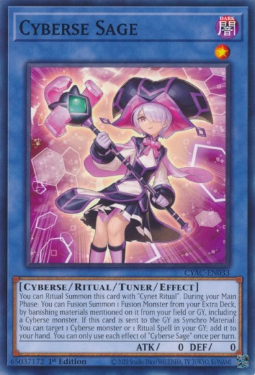 Cyberse Sage (CYAC-EN033) - 1st Edition